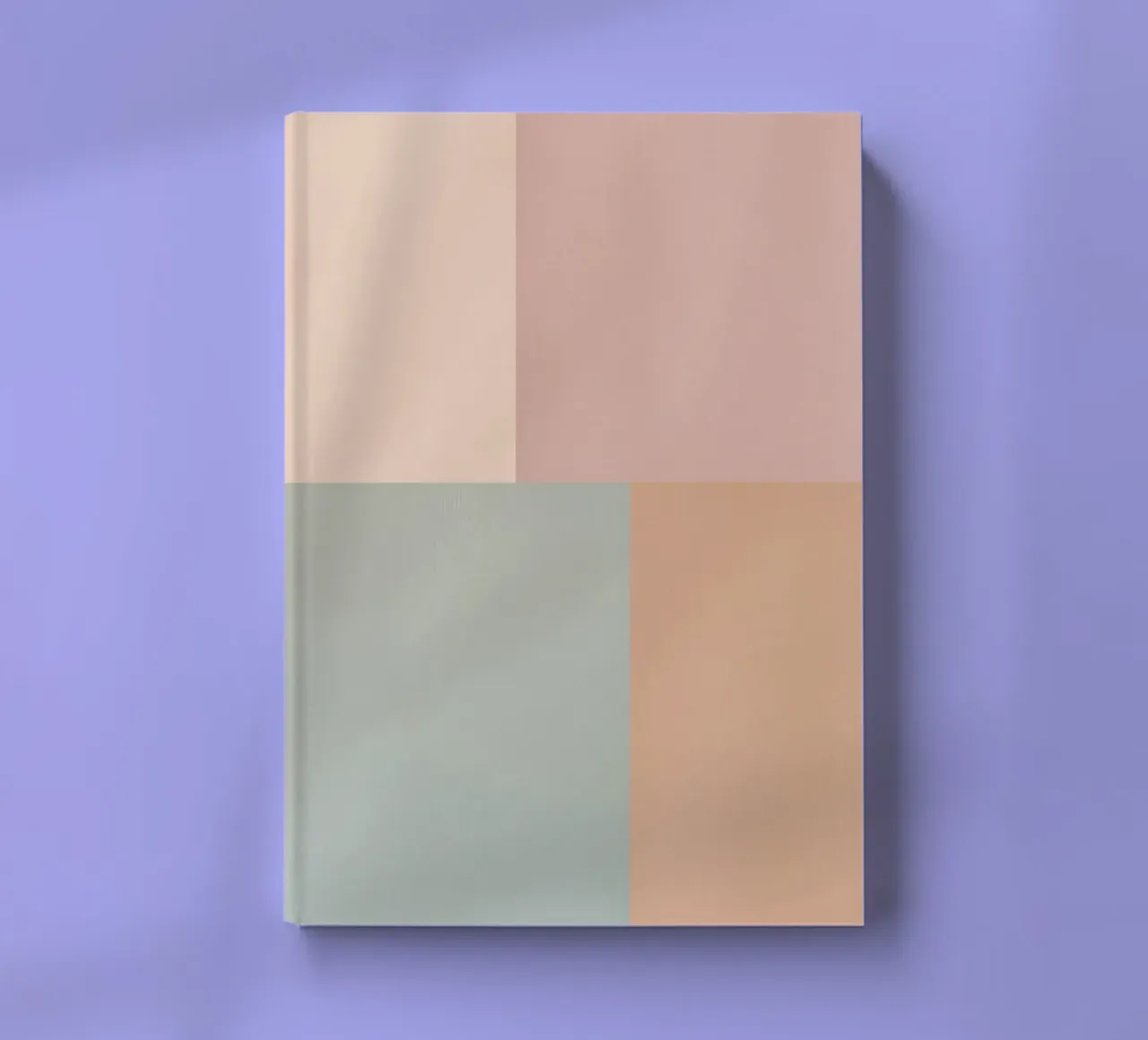Four Color Solid Textured Blocks in Pastel Shades notebook by DesignDoodle