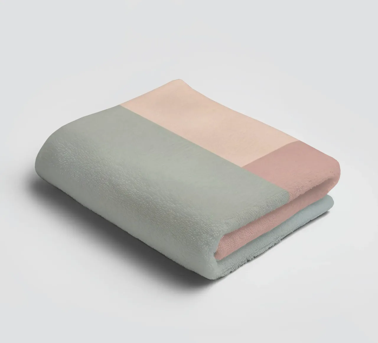 Four Color Solid Textured Blocks in Pastel Shades towel by DesignDoodle