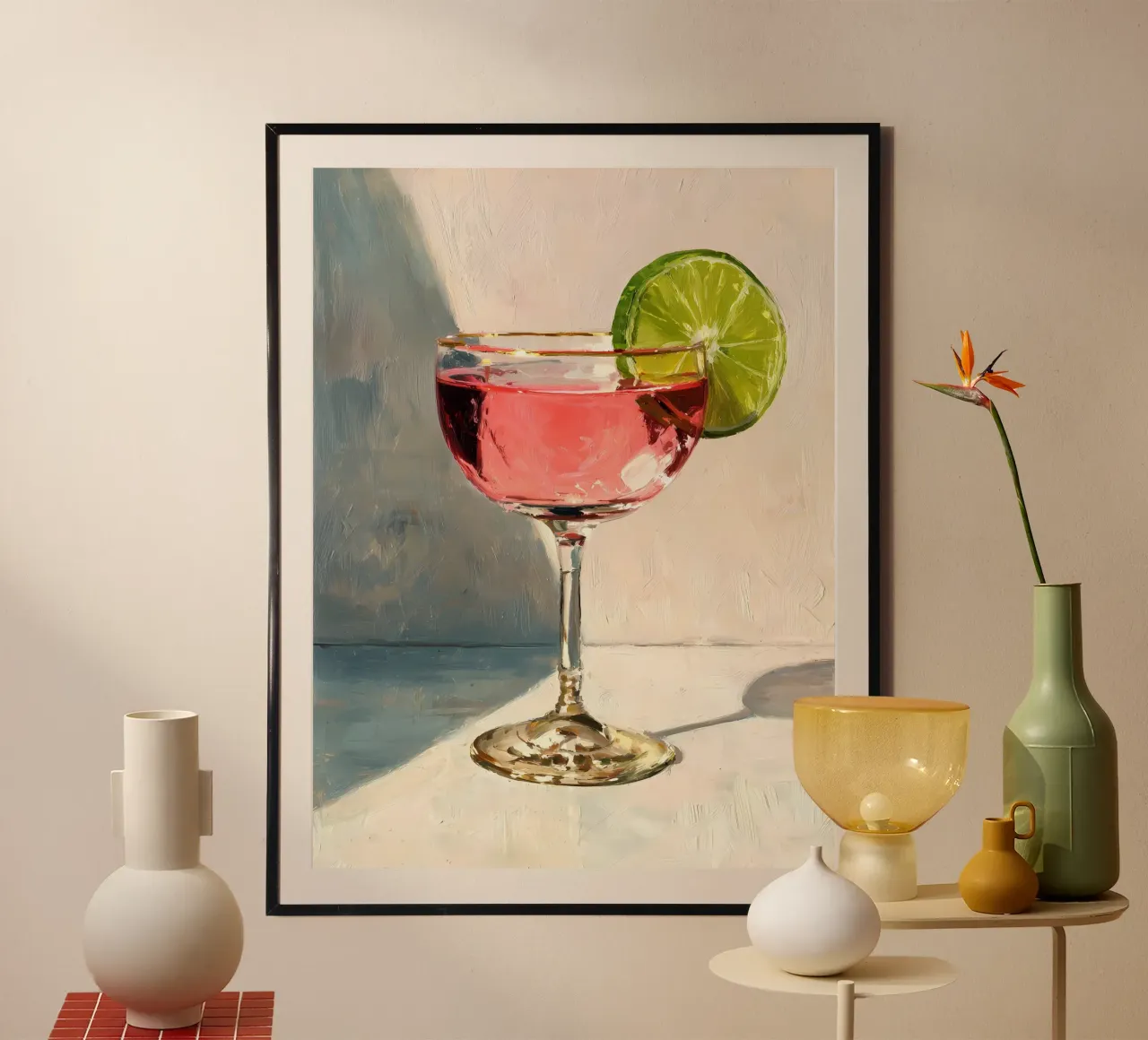 Cocktail poster con telaio in alluminio da IamHomeStudio