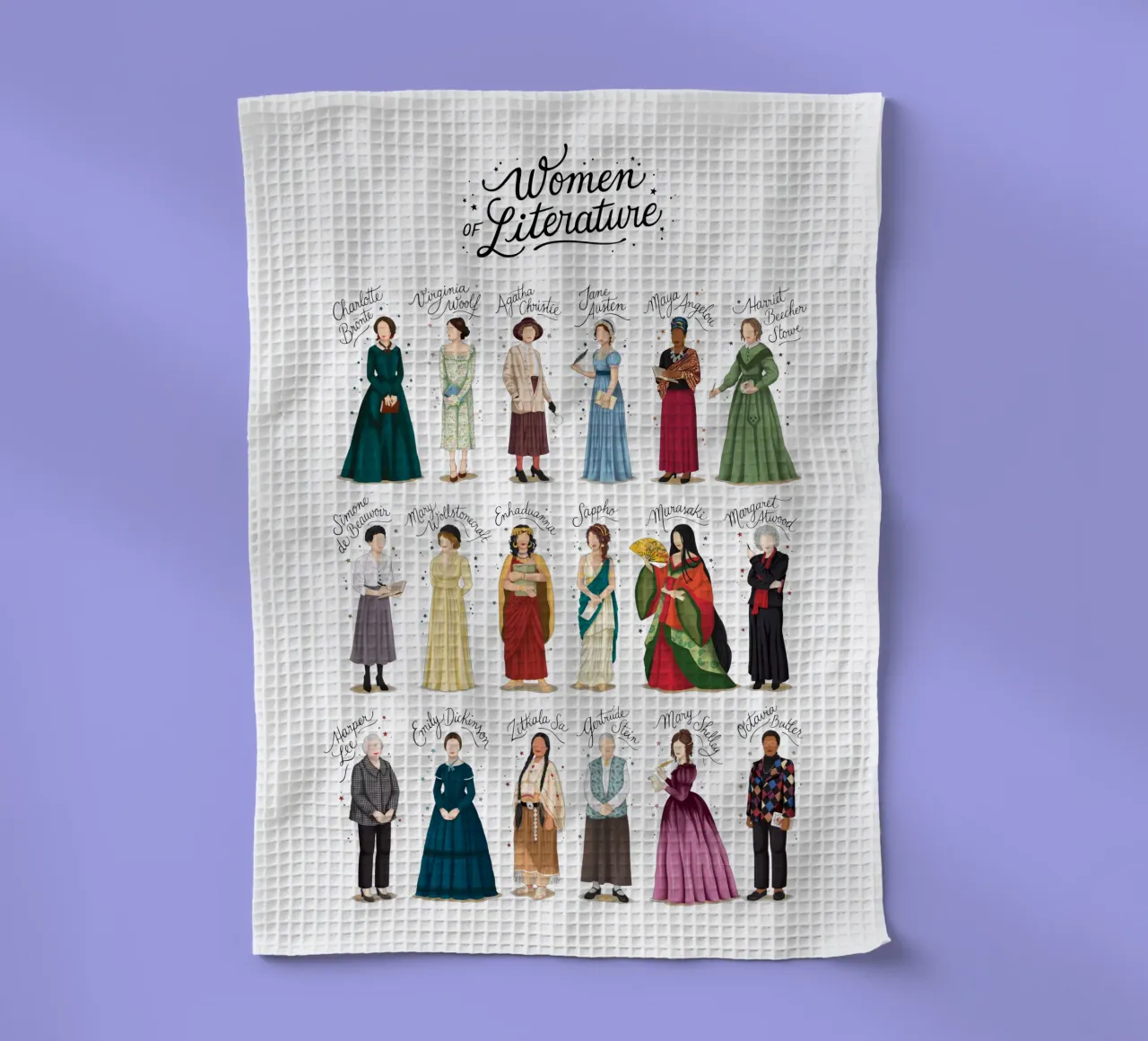 Literatuurvrouwen theedoek van Nour Tohme