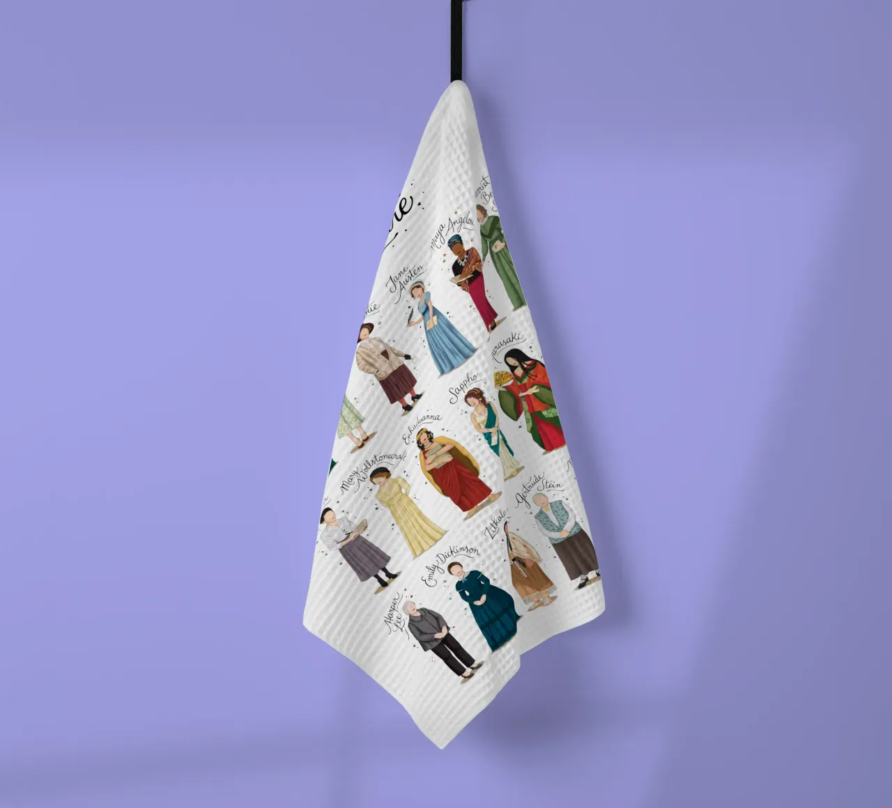 Literatuurvrouwen theedoek van Nour Tohme