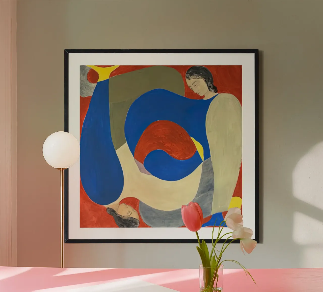 Sofia Lind 1 poster con telaio in legno da Sonya Noel