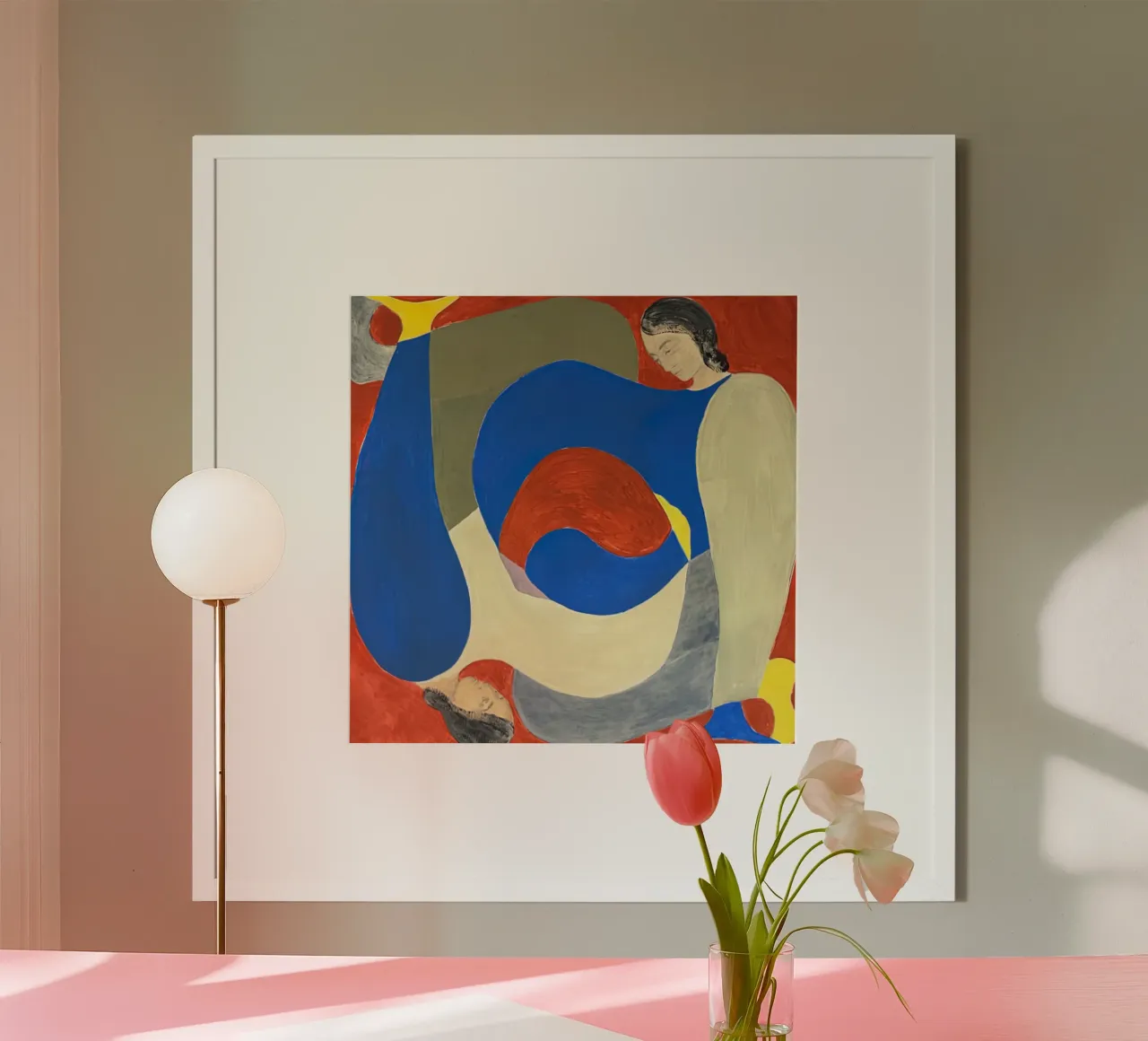 Sofia Lind 1 poster con telaio in legno da Sonya Noel