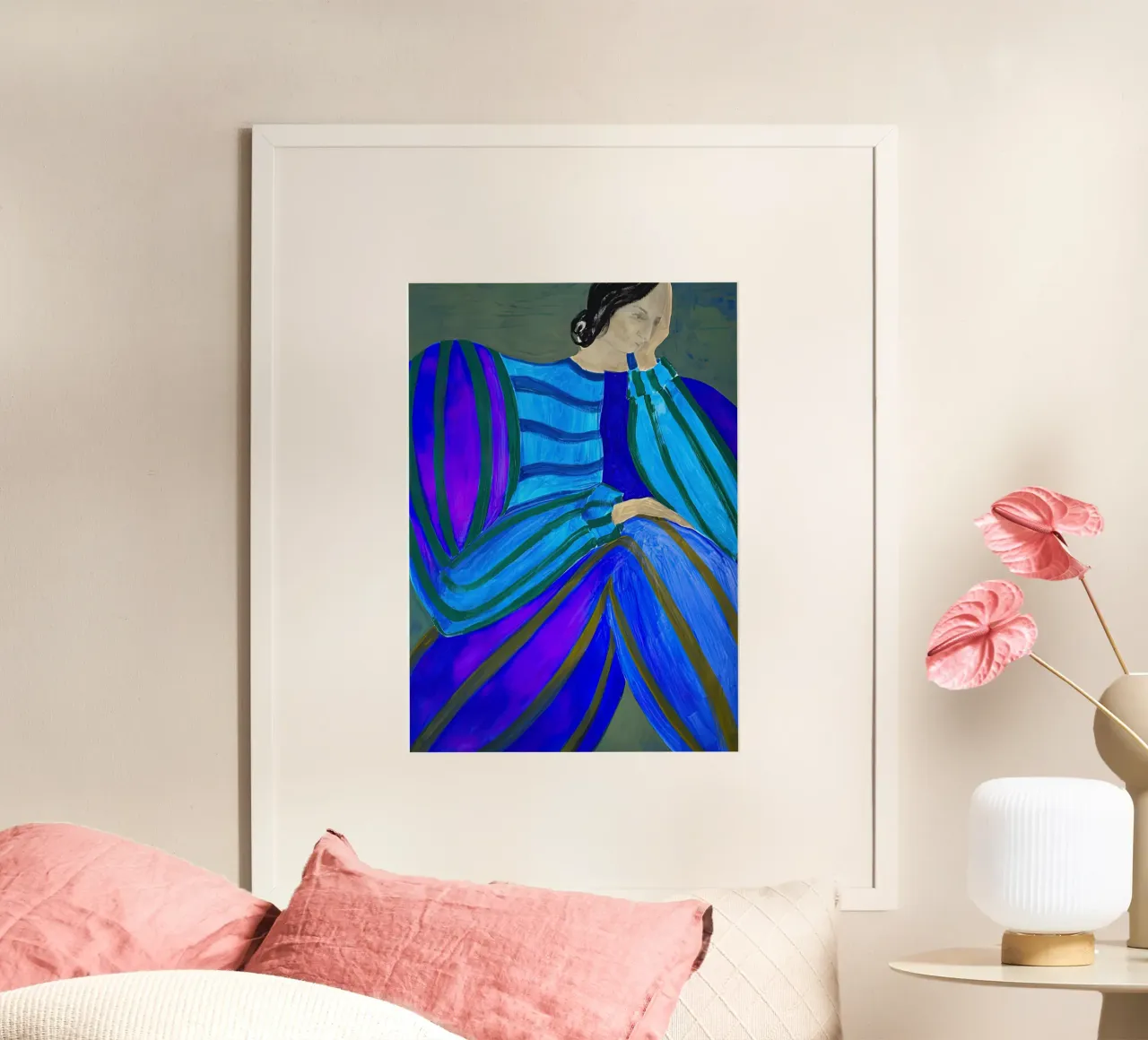 Sofia Lind 2 poster con telaio in alluminio da Sonya Noel
