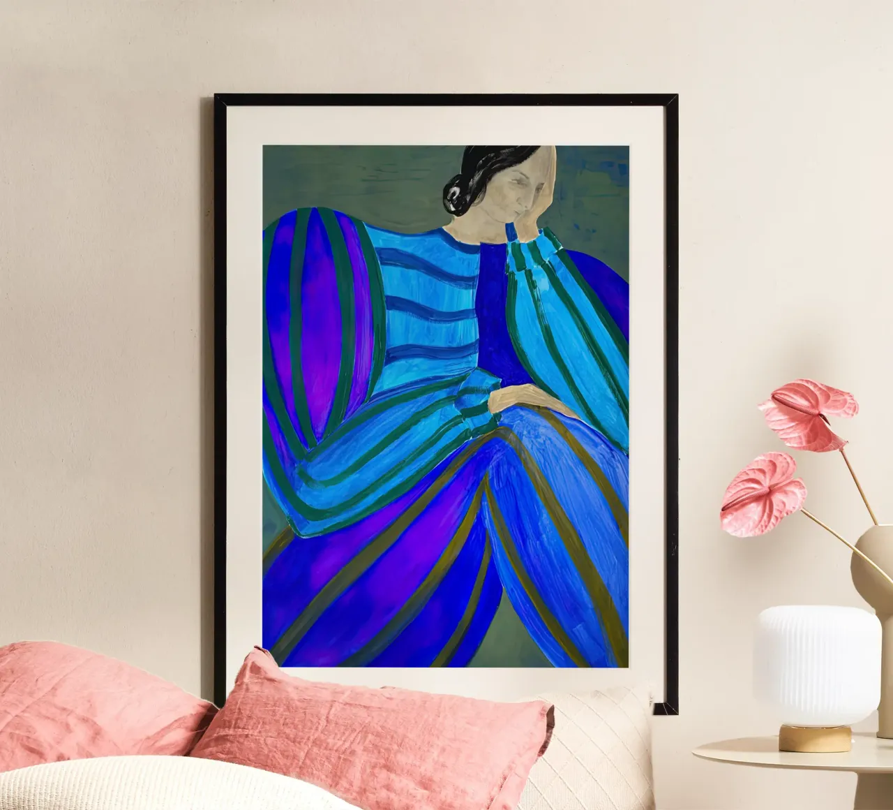 Sofia Lind 2 poster con telaio in alluminio da Sonya Noel