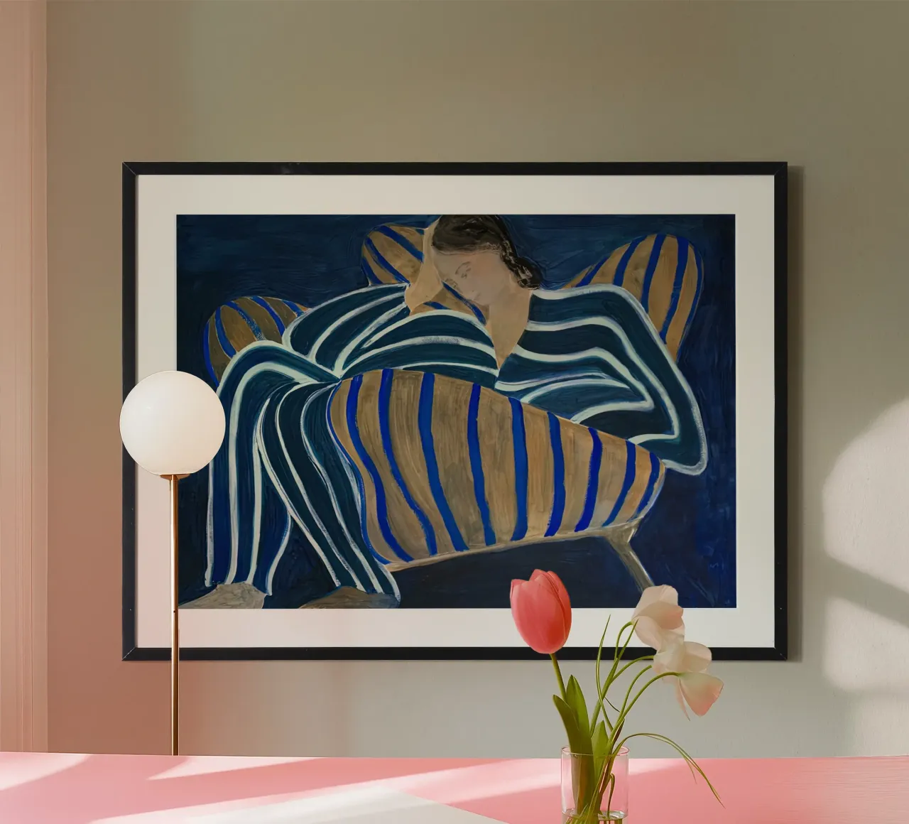 Sofia Lind 3 poster con telaio in legno da Sonya Noel