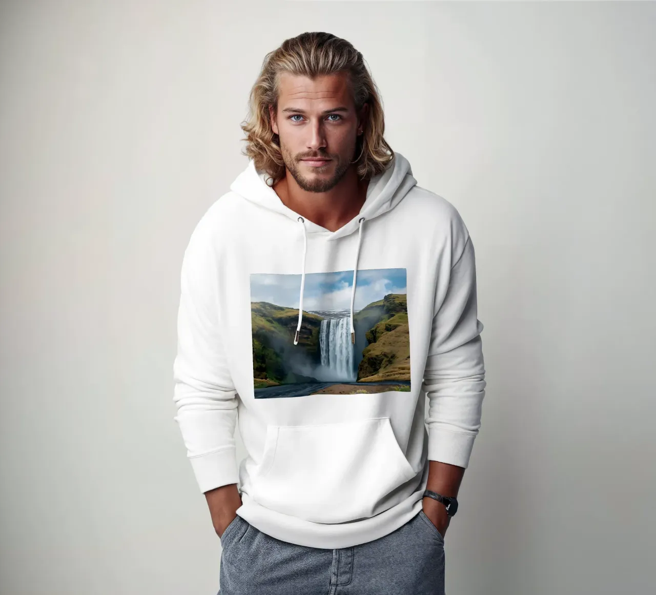 Cascata di acqua calda felpa con cappuccio da DesignDoodle