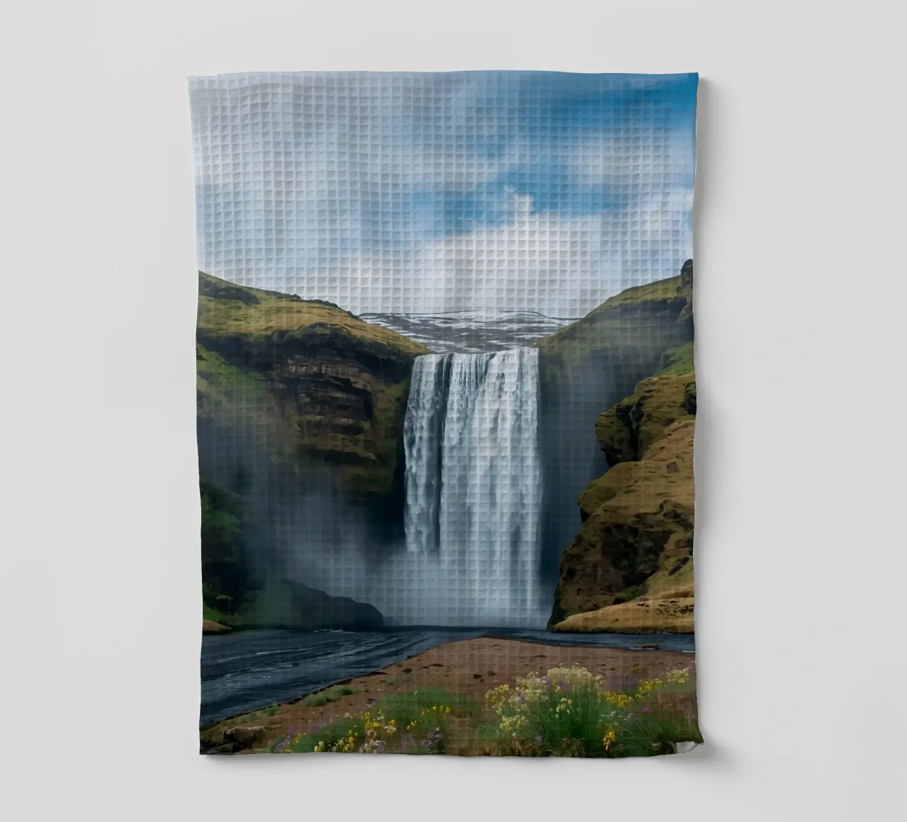 Chute d'eau de la source chaude torchon de DesignDoodle