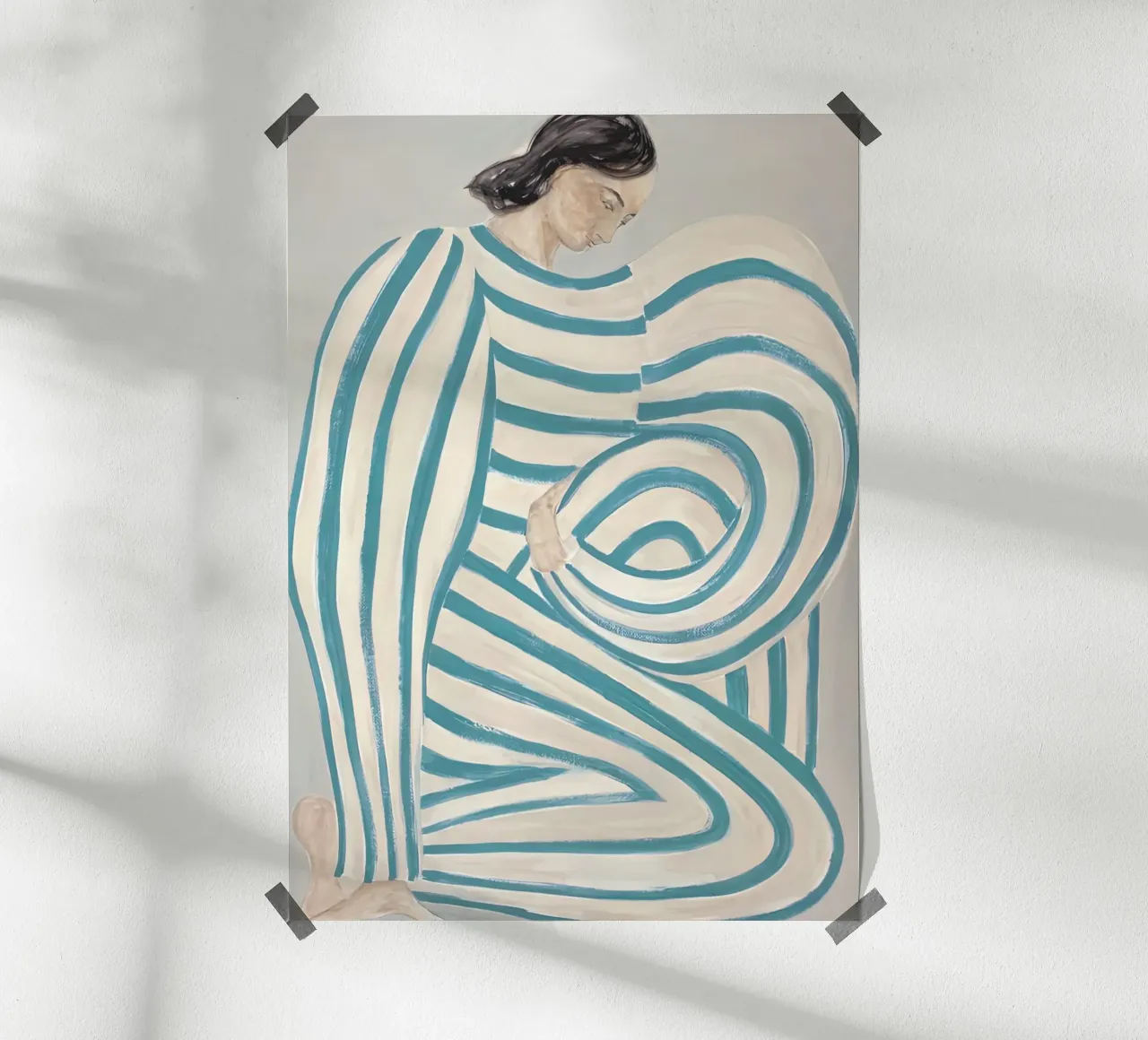 Sofia Lind 18 poster con telaio in legno da Sonya Noel