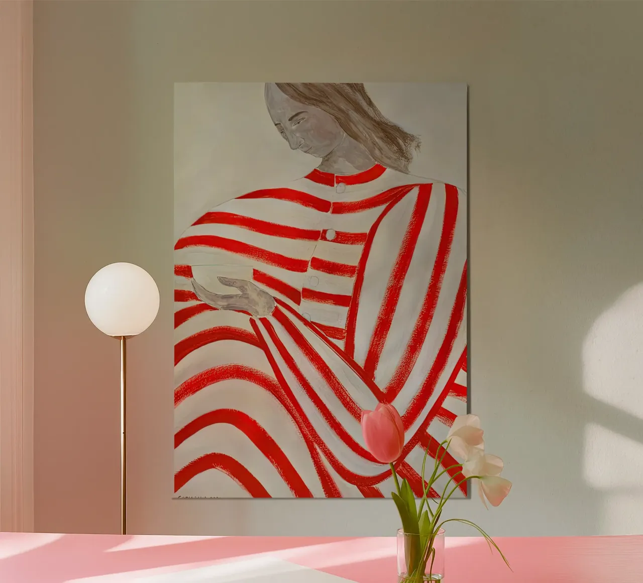 Sofia Lind 19 poster con telaio in legno da Sonya Noel