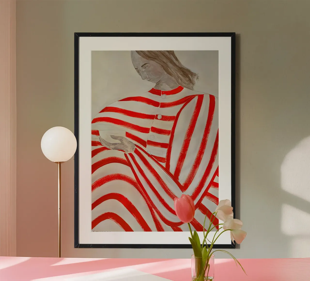 Sofia Lind 19 poster con telaio in legno da Sonya Noel