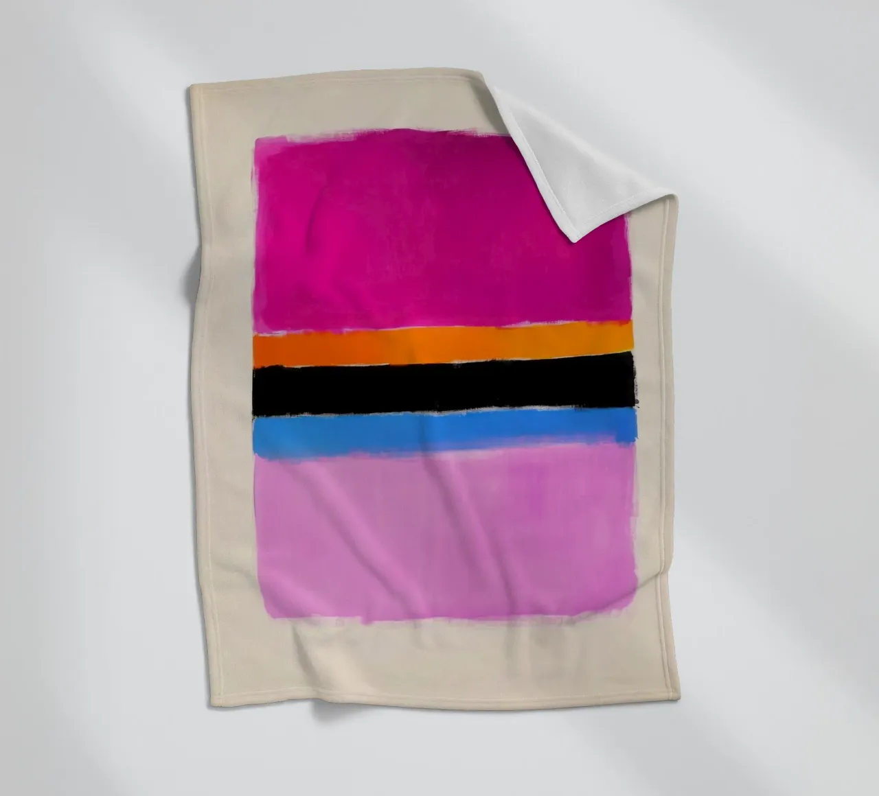 Composizione cromatica minimalista coperta in pile da Euphoria Theresa