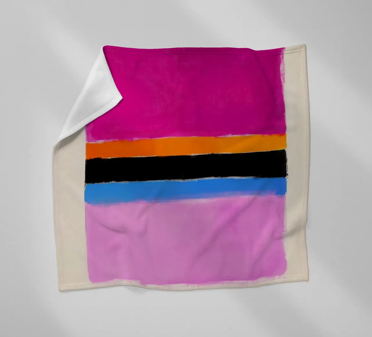 Composizione cromatica minimalista coperta in pile da Euphoria Theresa