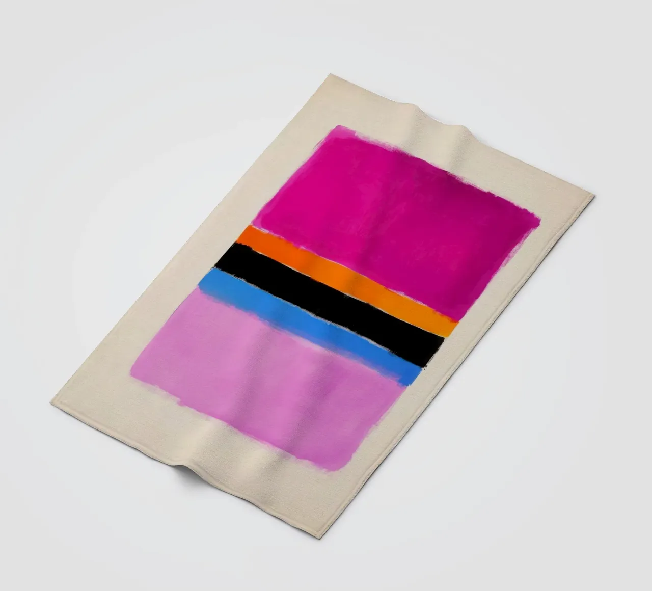 Composizione cromatica minimalista coperta in pile da Euphoria Theresa