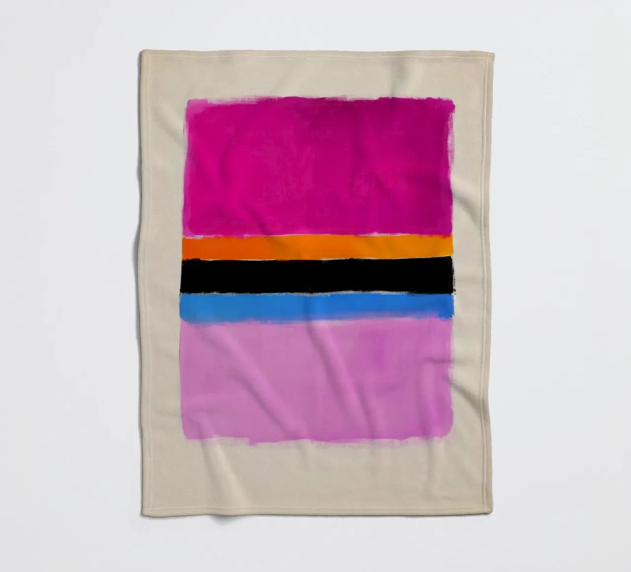 Composizione cromatica minimalista coperta in pile da Euphoria Theresa