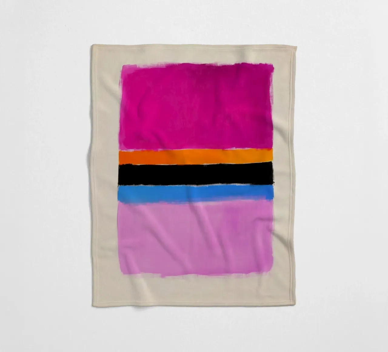 Composizione cromatica minimalista coperta in pile da Euphoria Theresa