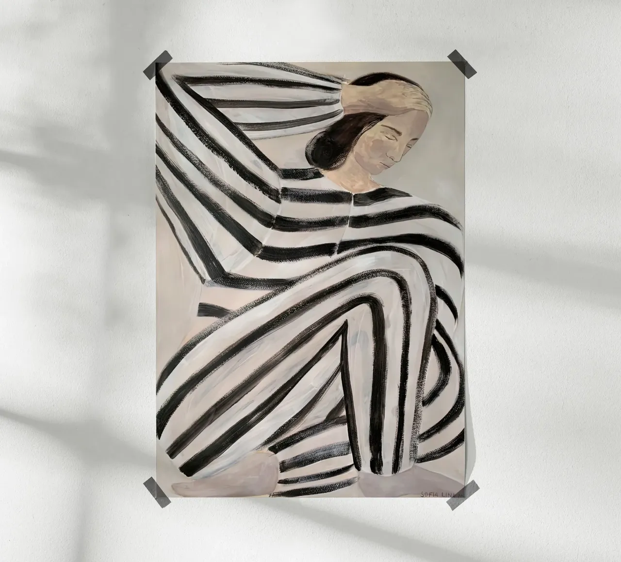 Sofia Lind 23 poster con telaio in plastica da Sonya Noel
