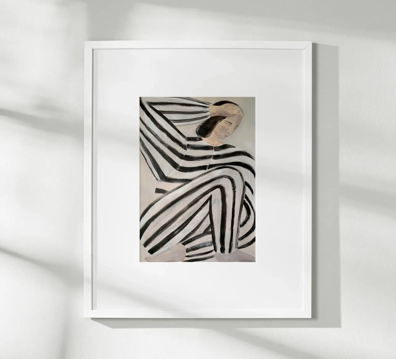 Sofia Lind 23 poster con telaio in plastica da Sonya Noel