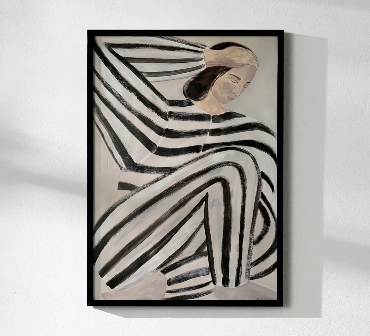 Sofia Lind 23 poster con telaio in plastica da Sonya Noel
