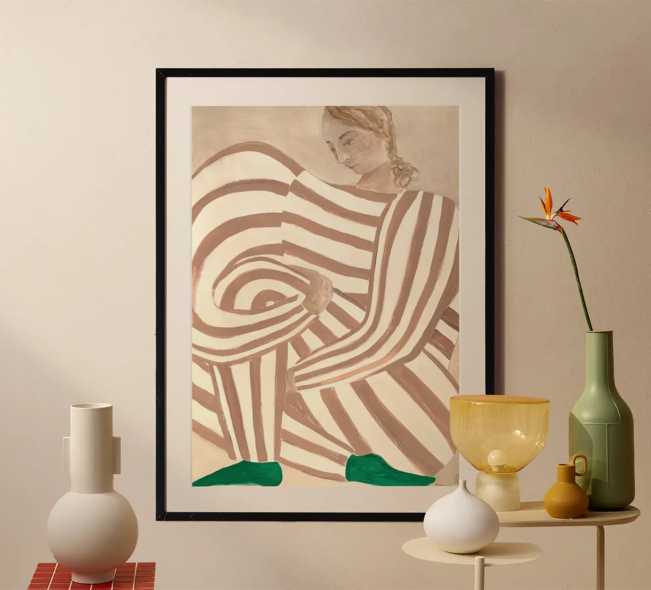 Sofia Lind 24 poster con telaio in alluminio da Sonya Noel