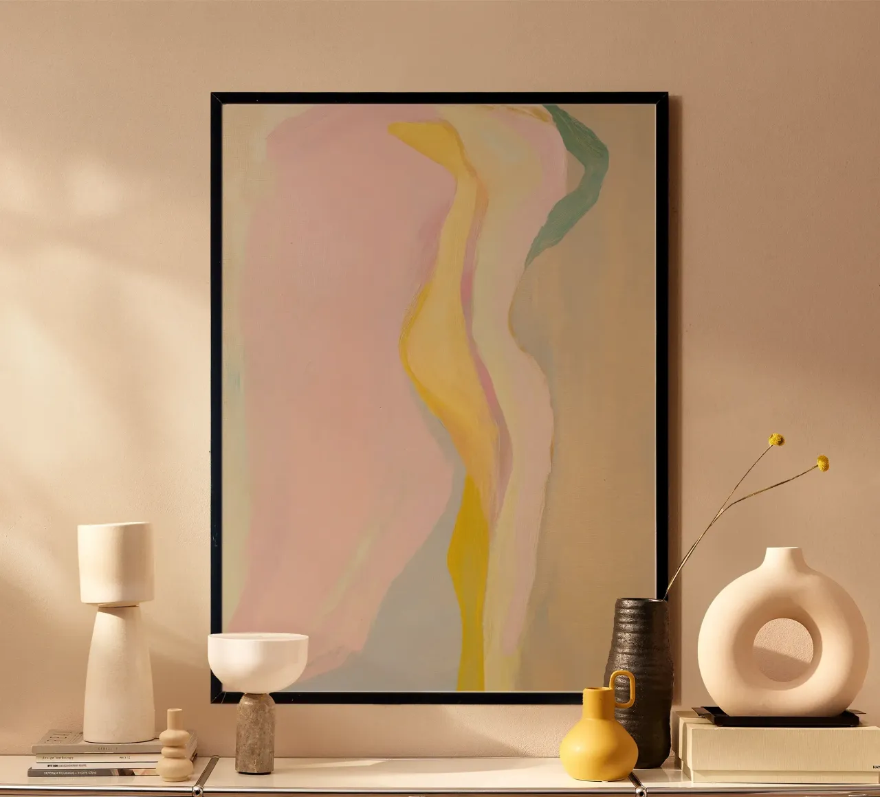 Forma femminile in colori pastello poster da Euphoria Theresa