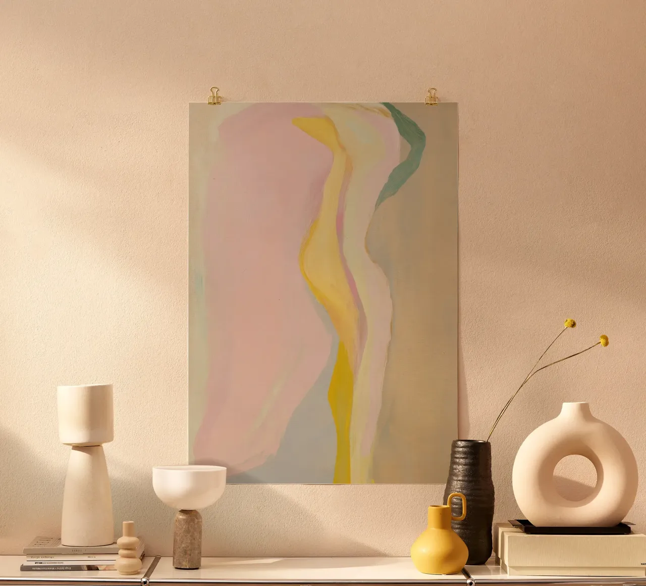 Forma femminile in colori pastello poster da Euphoria Theresa