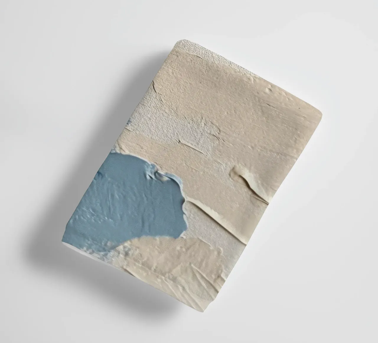 Texture in blu e crema asciugamano da bagno da Euphoria Theresa