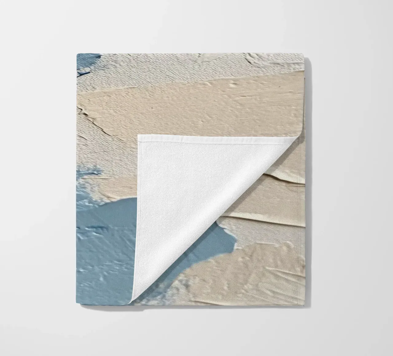 Texture in blu e crema telo mare da Euphoria Theresa
