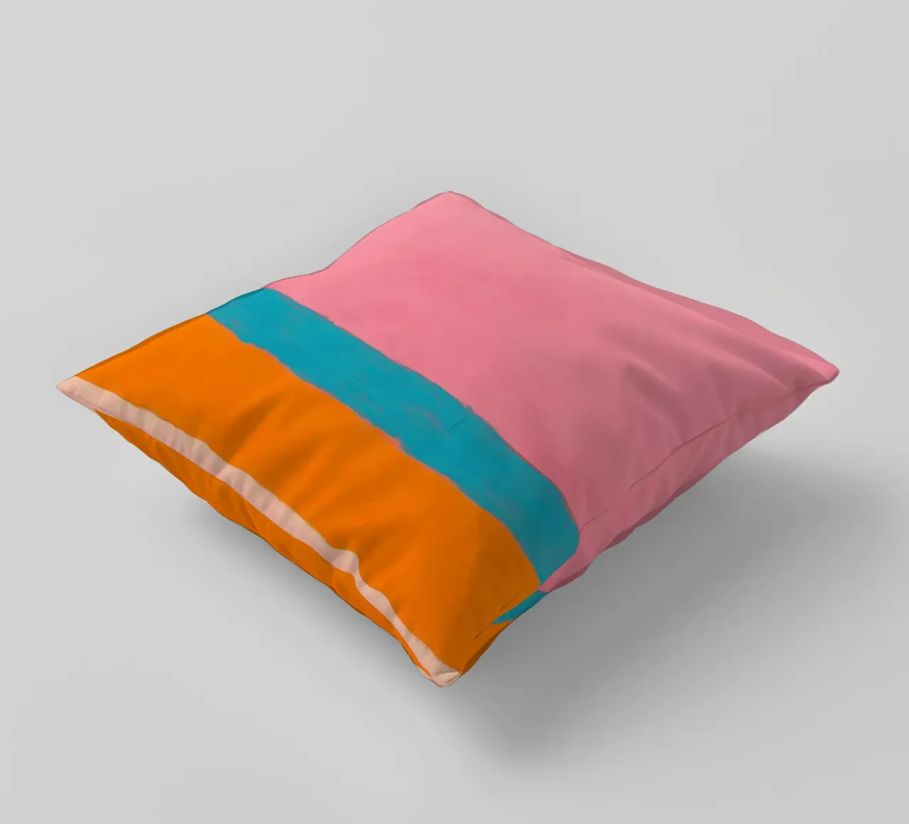 Linee minimaliste su rosa cuscino da Euphoria Theresa