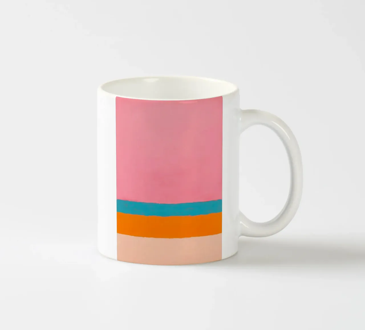 Linee minimaliste su rosa tazza in ceramica da Euphoria Theresa