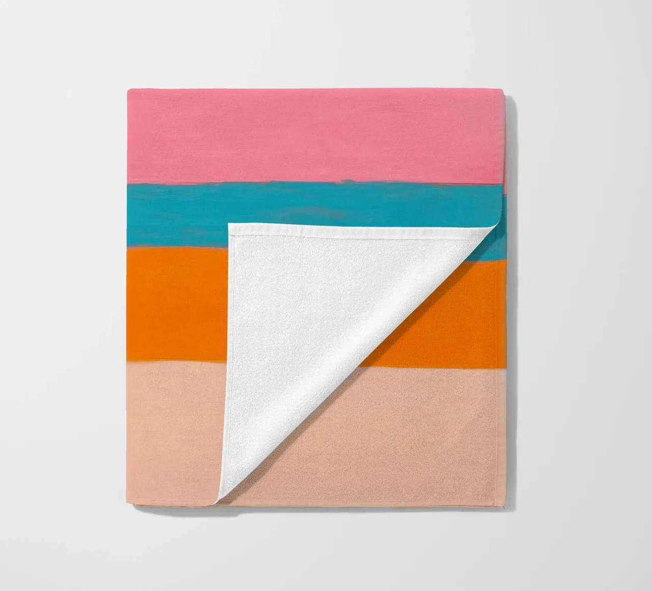 Linee minimaliste su rosa telo mare da Euphoria Theresa