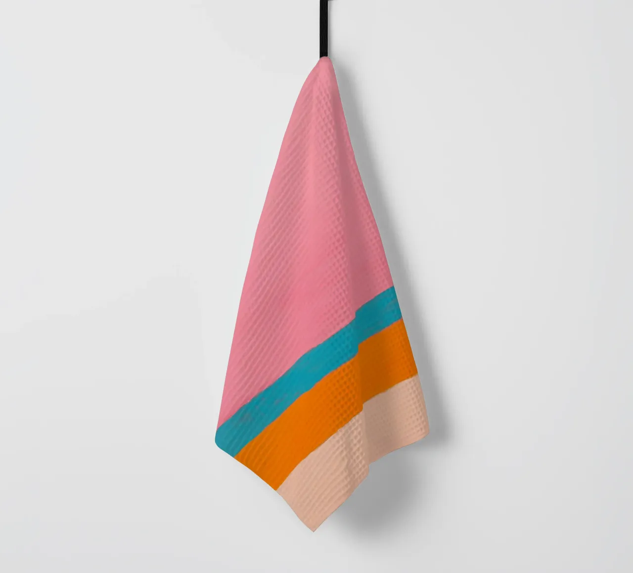 Linee minimaliste su rosa canovaccio da cucina da Euphoria Theresa