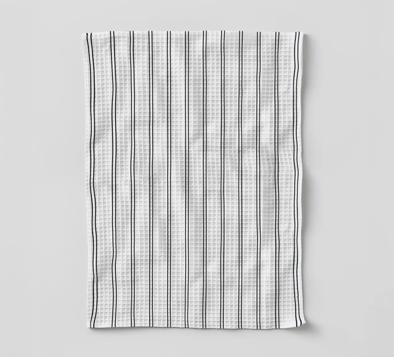 Minimal Basic Classic Doppie strisce nere su bianco canovaccio da cucina da Beauty in Simplicity