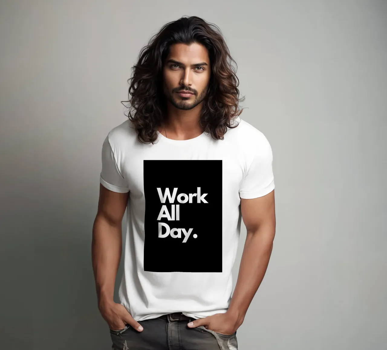 Work All Day t-shirt da Type & Tape