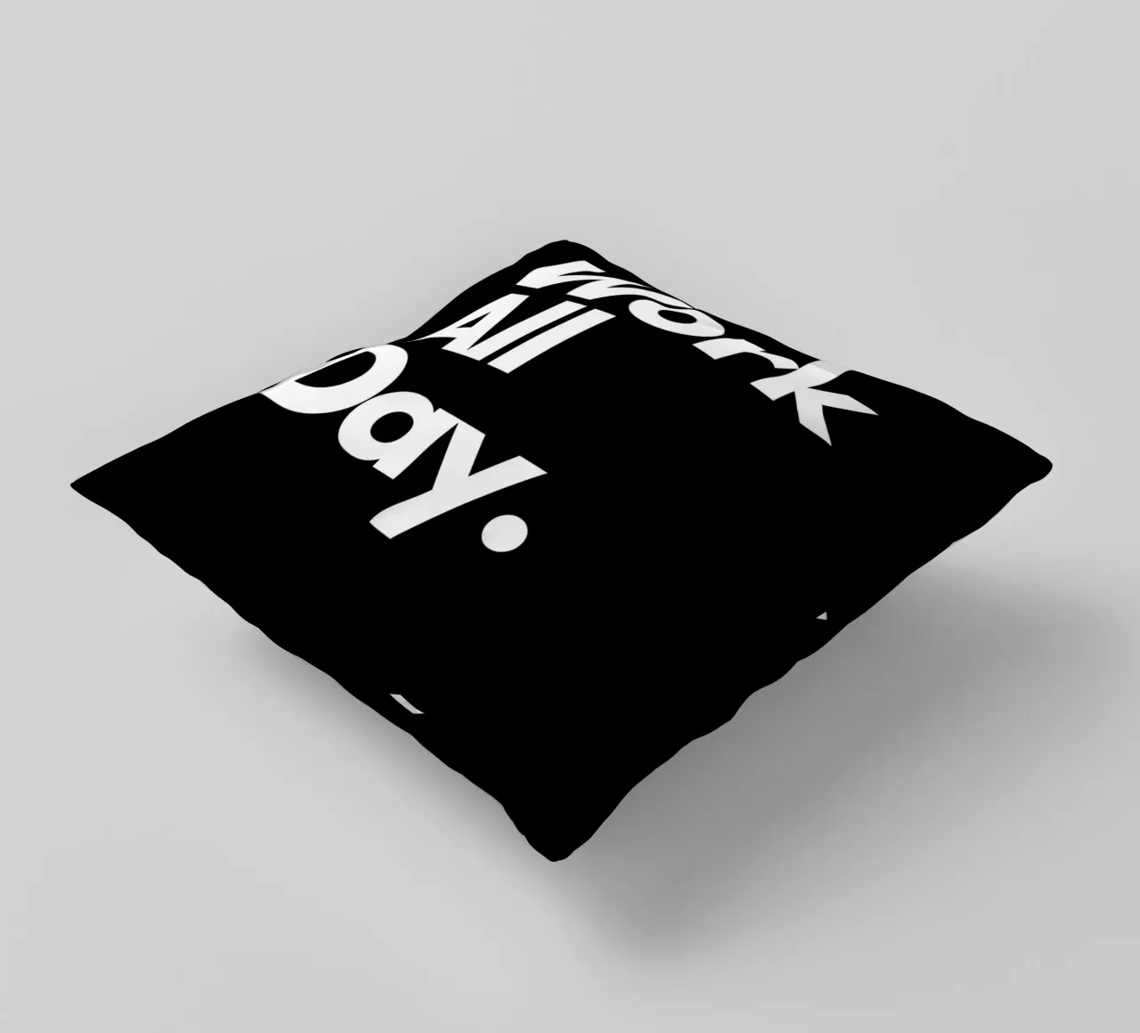 Work All Day cuscino da Type & Tape