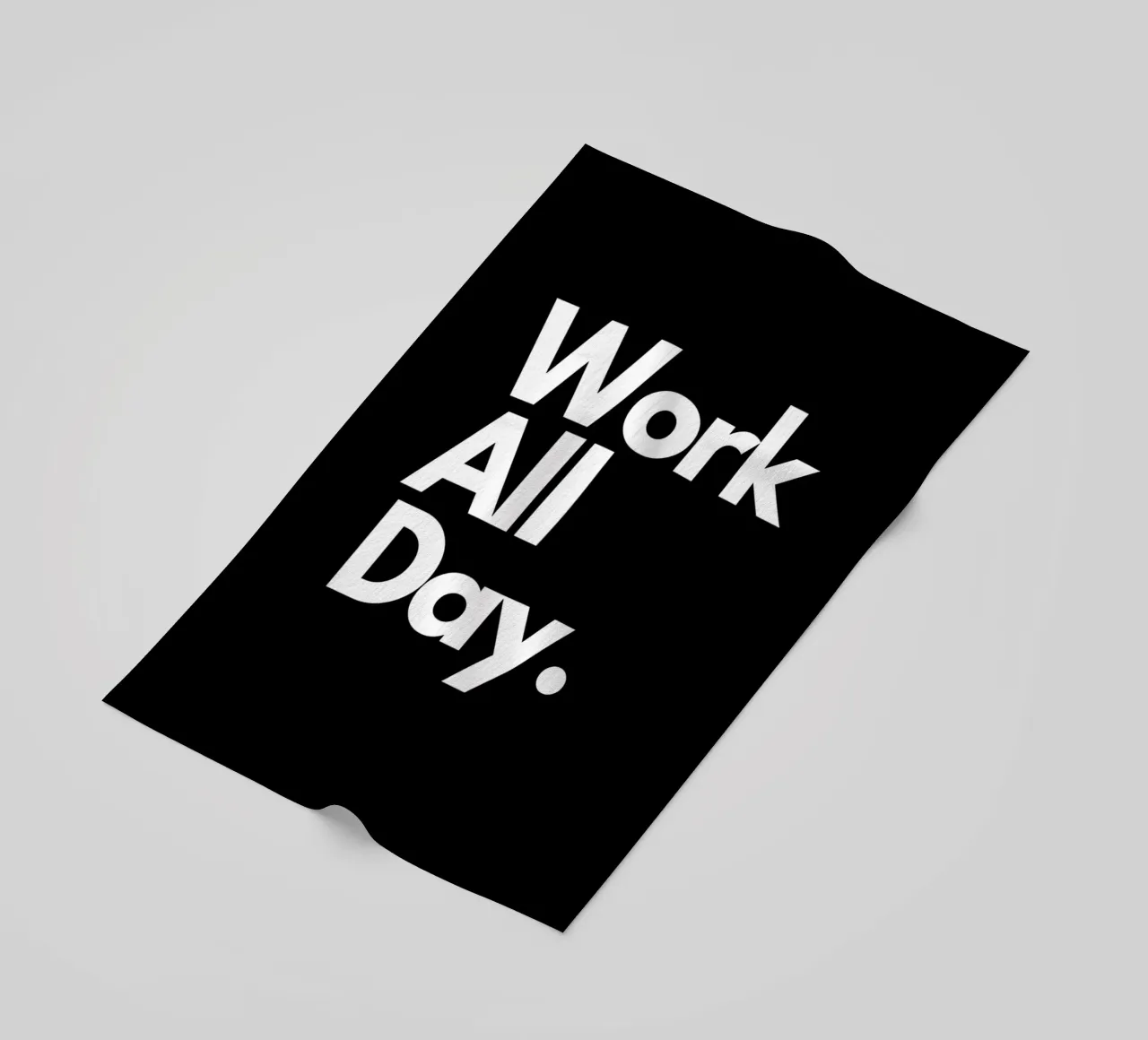 Work All Day telo mare da Type & Tape