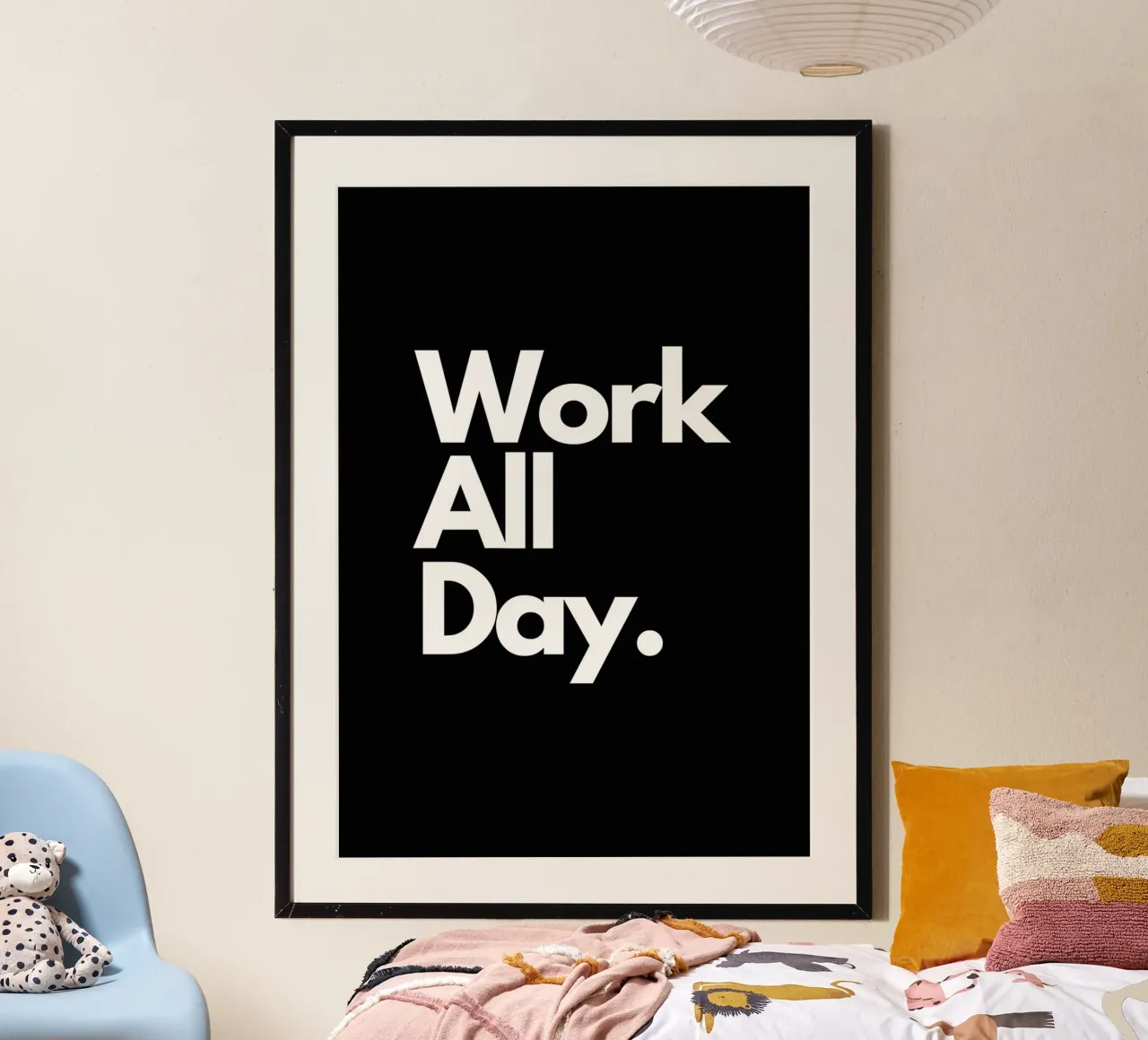 Work All Day poster da Type & Tape