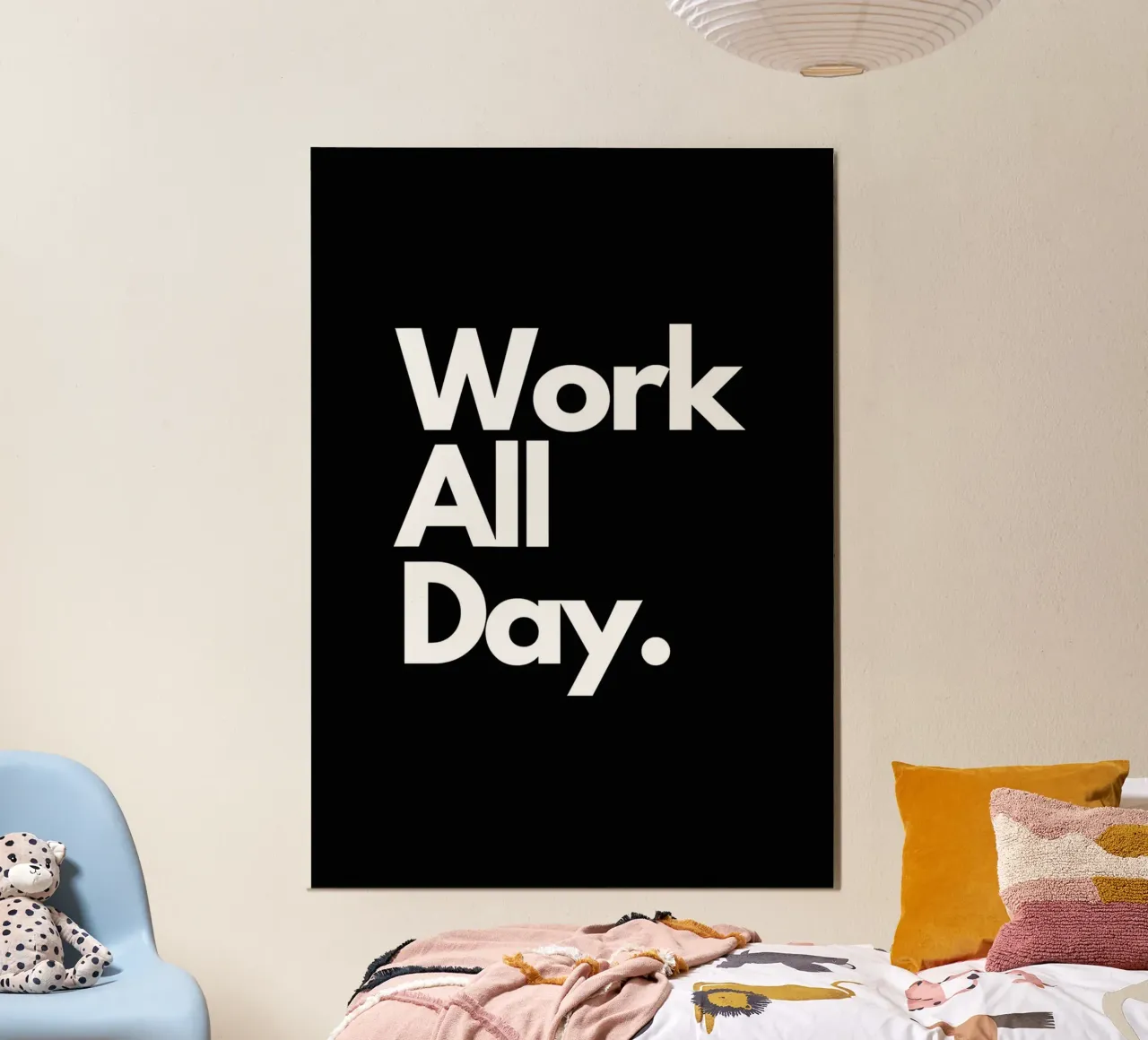 Work All Day poster da Type & Tape