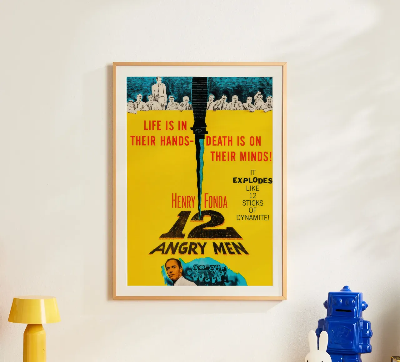 12 uomini arrabbiati poster con telaio in legno da Melissa