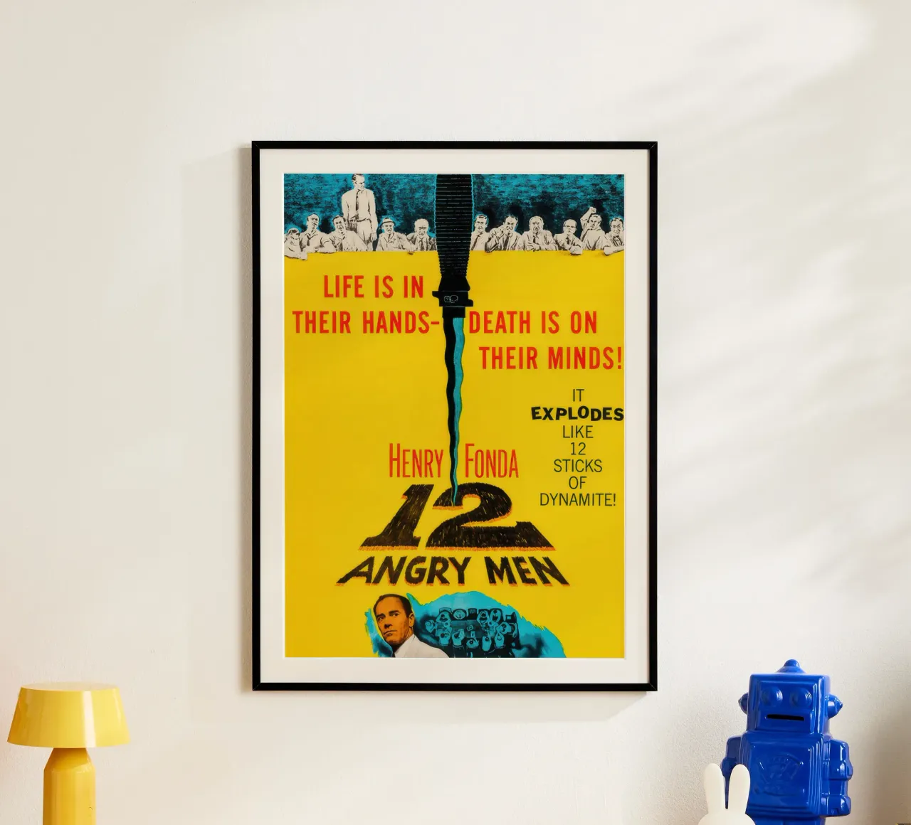 12 uomini arrabbiati poster con telaio in legno da Melissa