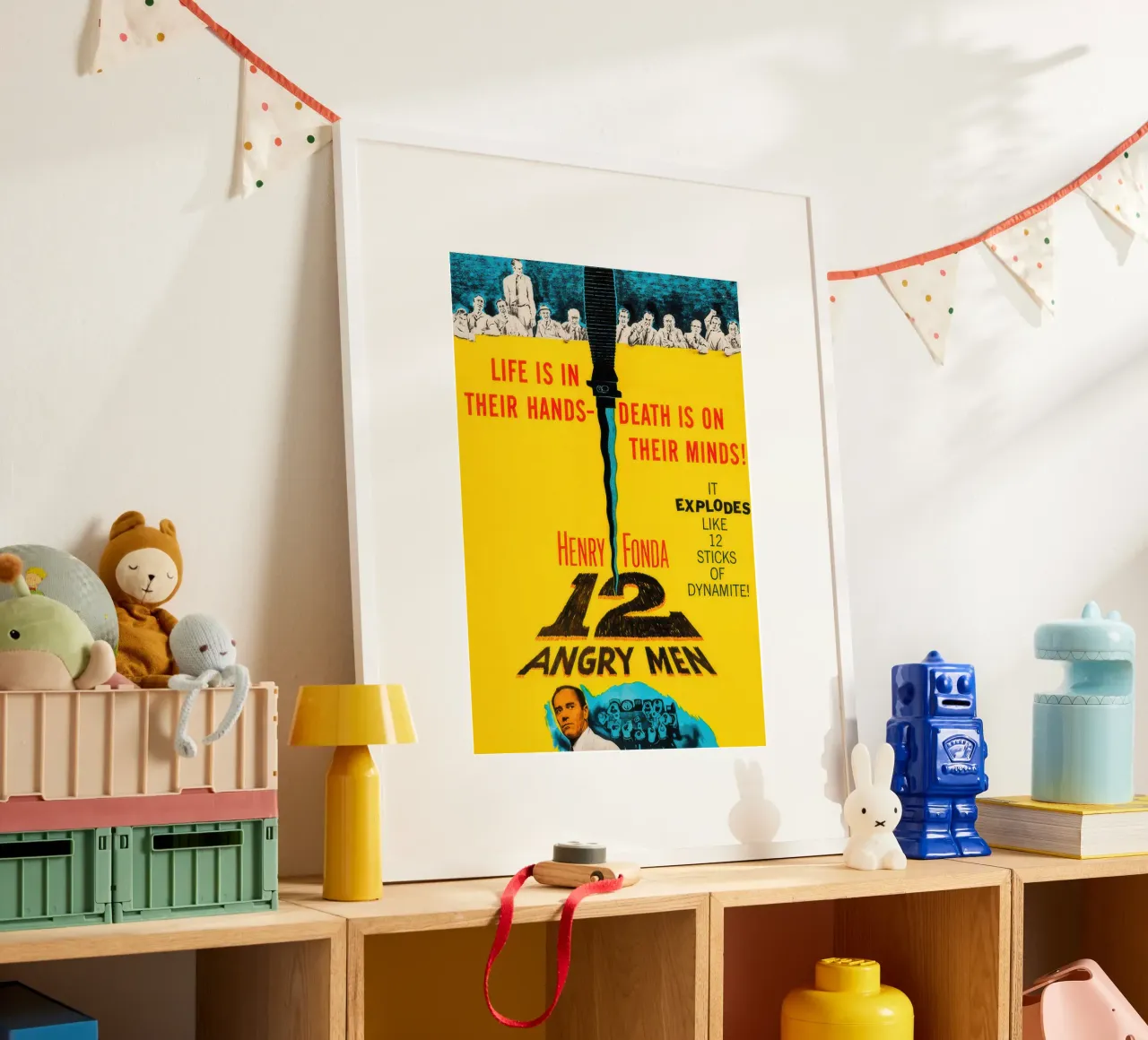 12 uomini arrabbiati poster con telaio in legno da Melissa