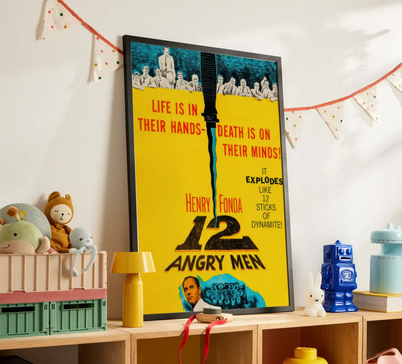 12 uomini arrabbiati poster con telaio in legno da Melissa