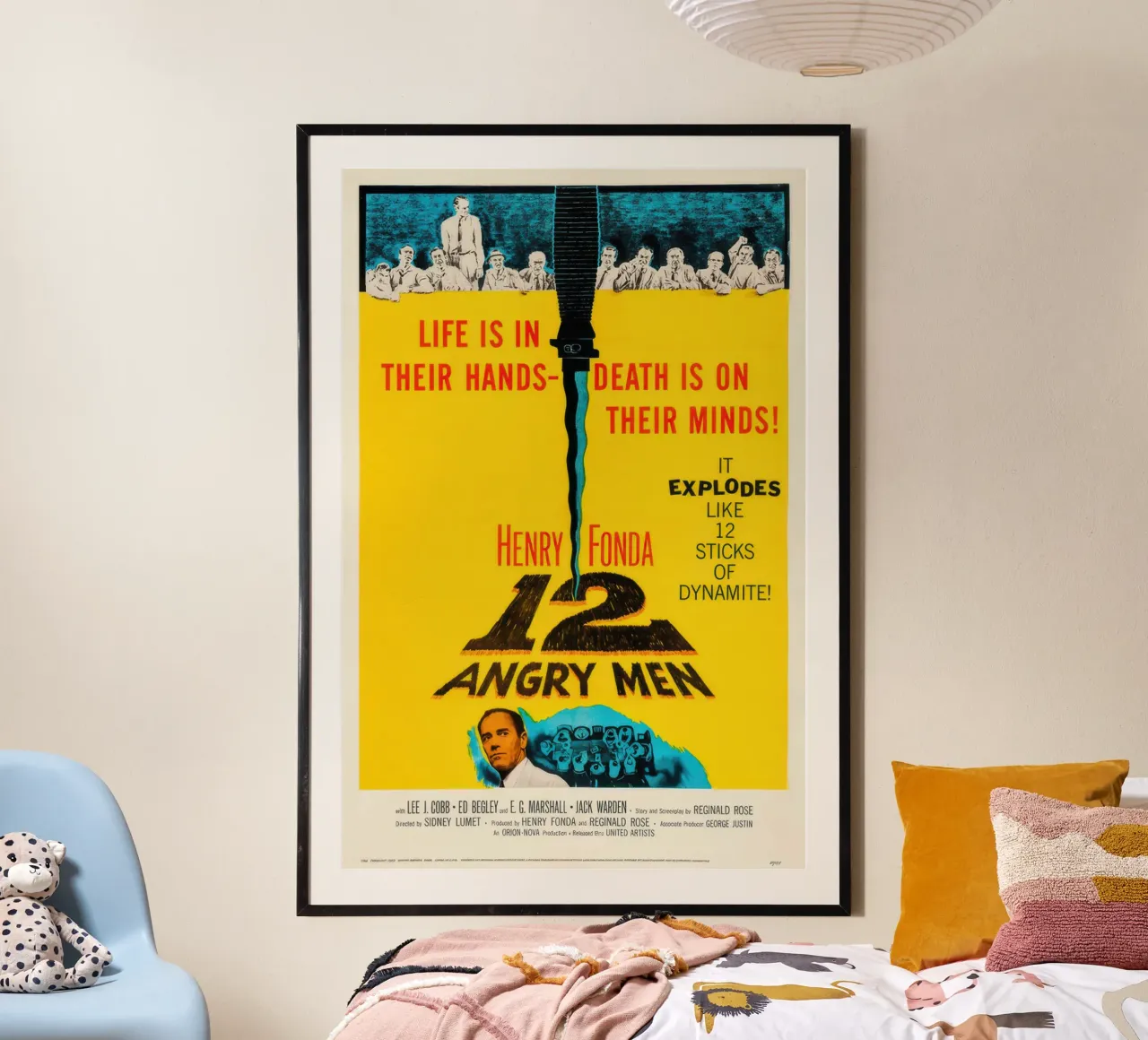 12 uomini arrabbiati ll poster con telaio in alluminio da Melissa