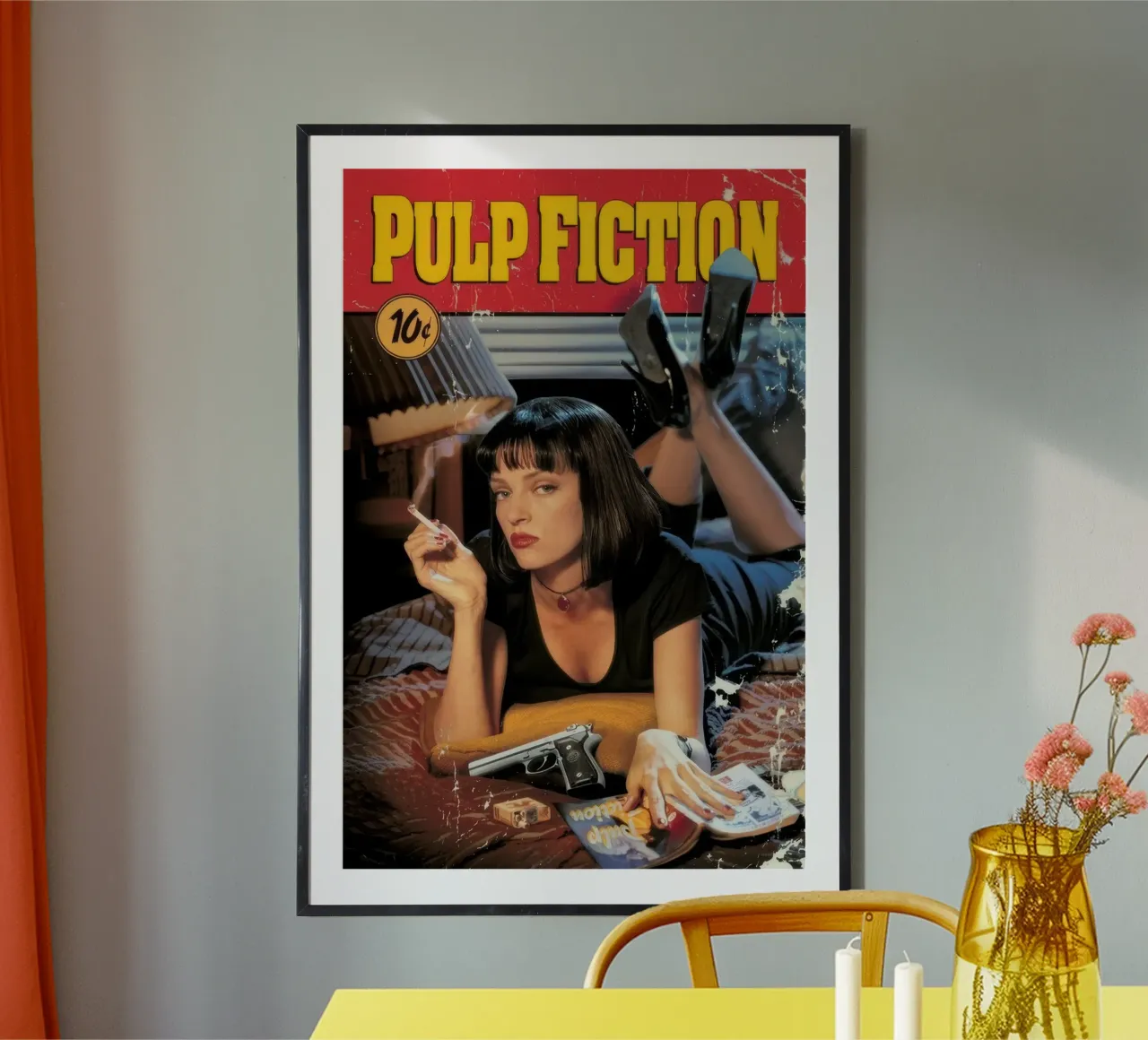 Pulp Fiction (1994) poster con telaio in plastica da Melissa