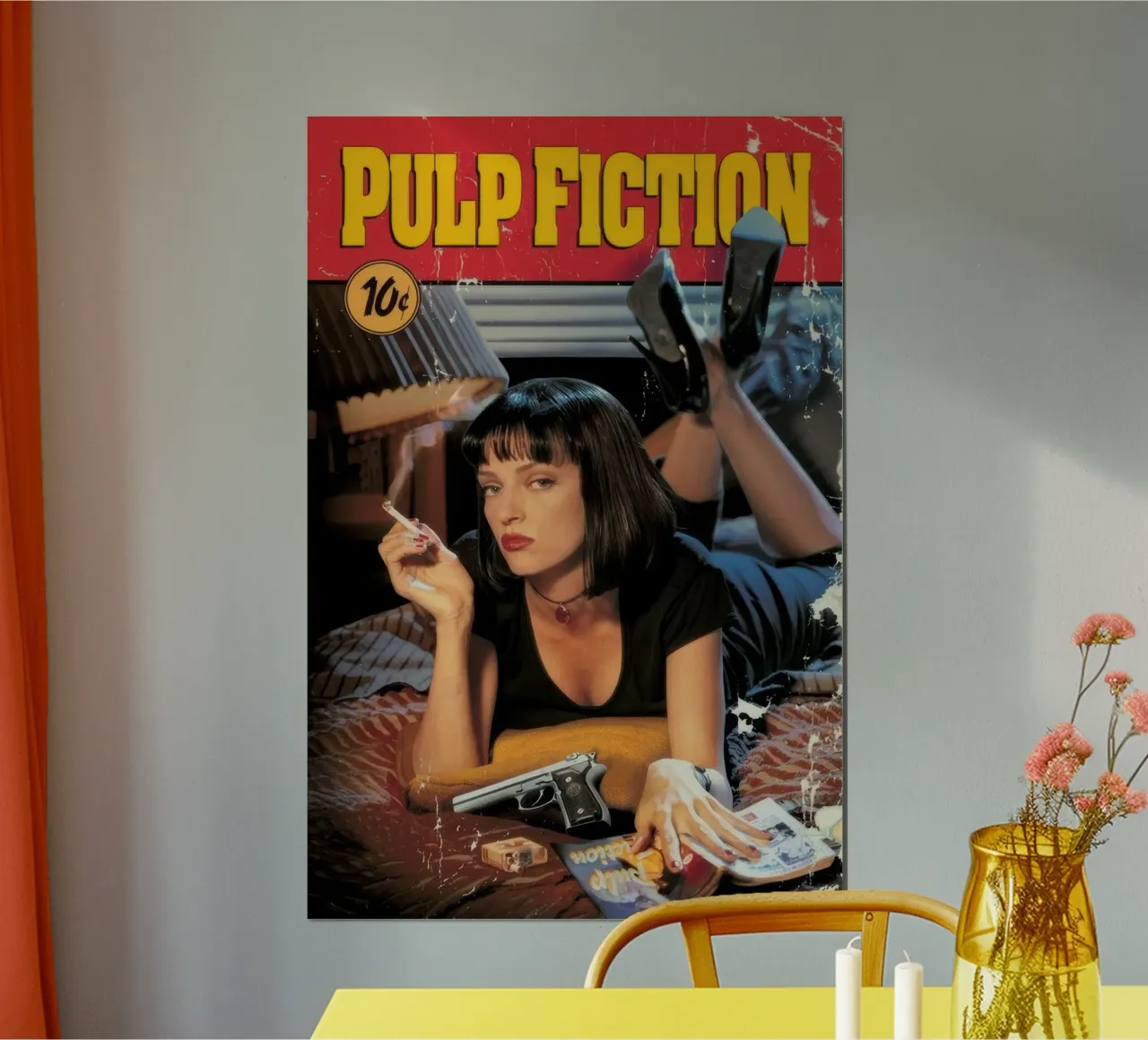 Pulp Fiction (1994) poster con telaio in plastica da Melissa