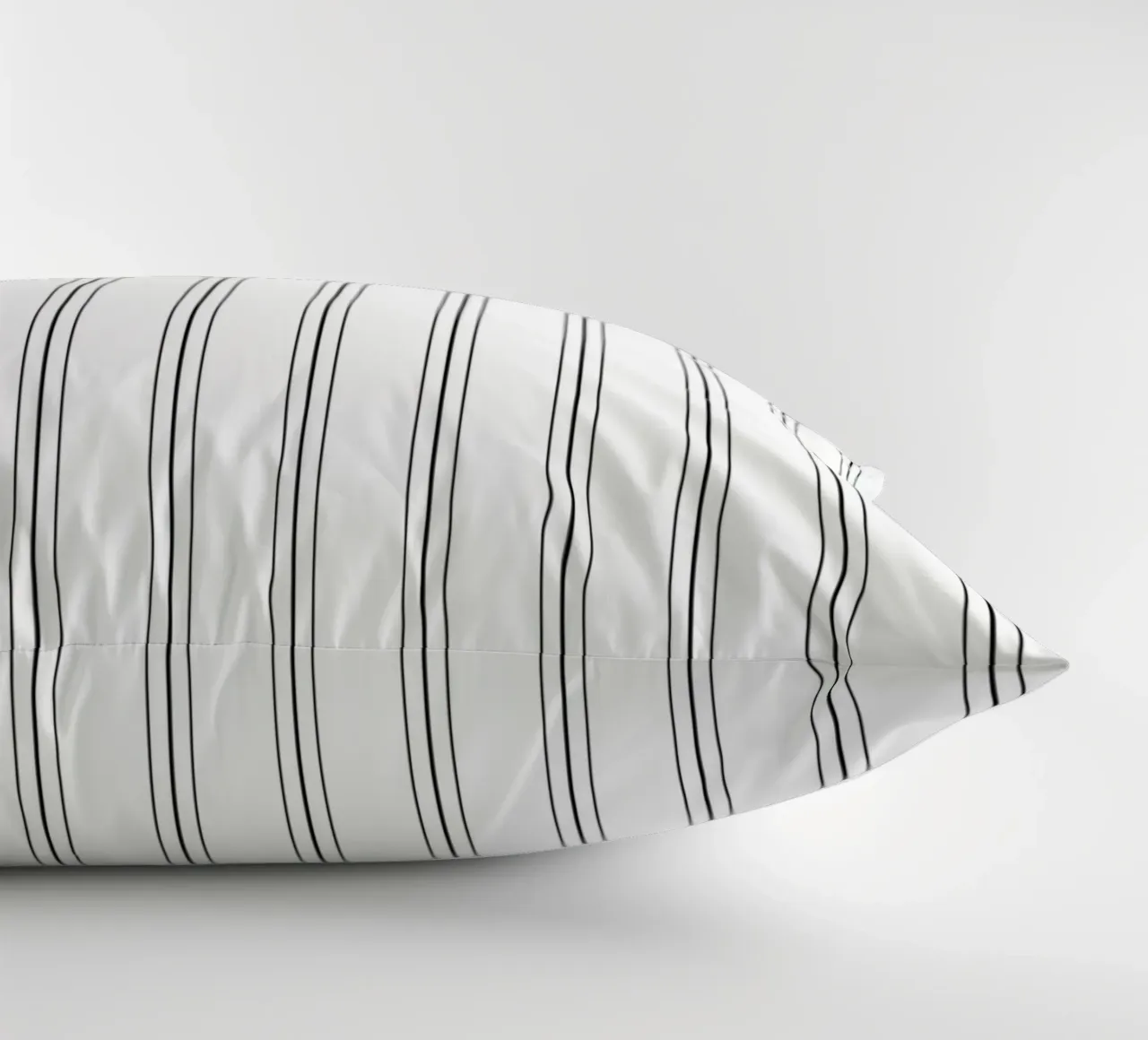Minimal Classic Scandi a righe miste | Nero su bianco cuscino da Beauty in Simplicity