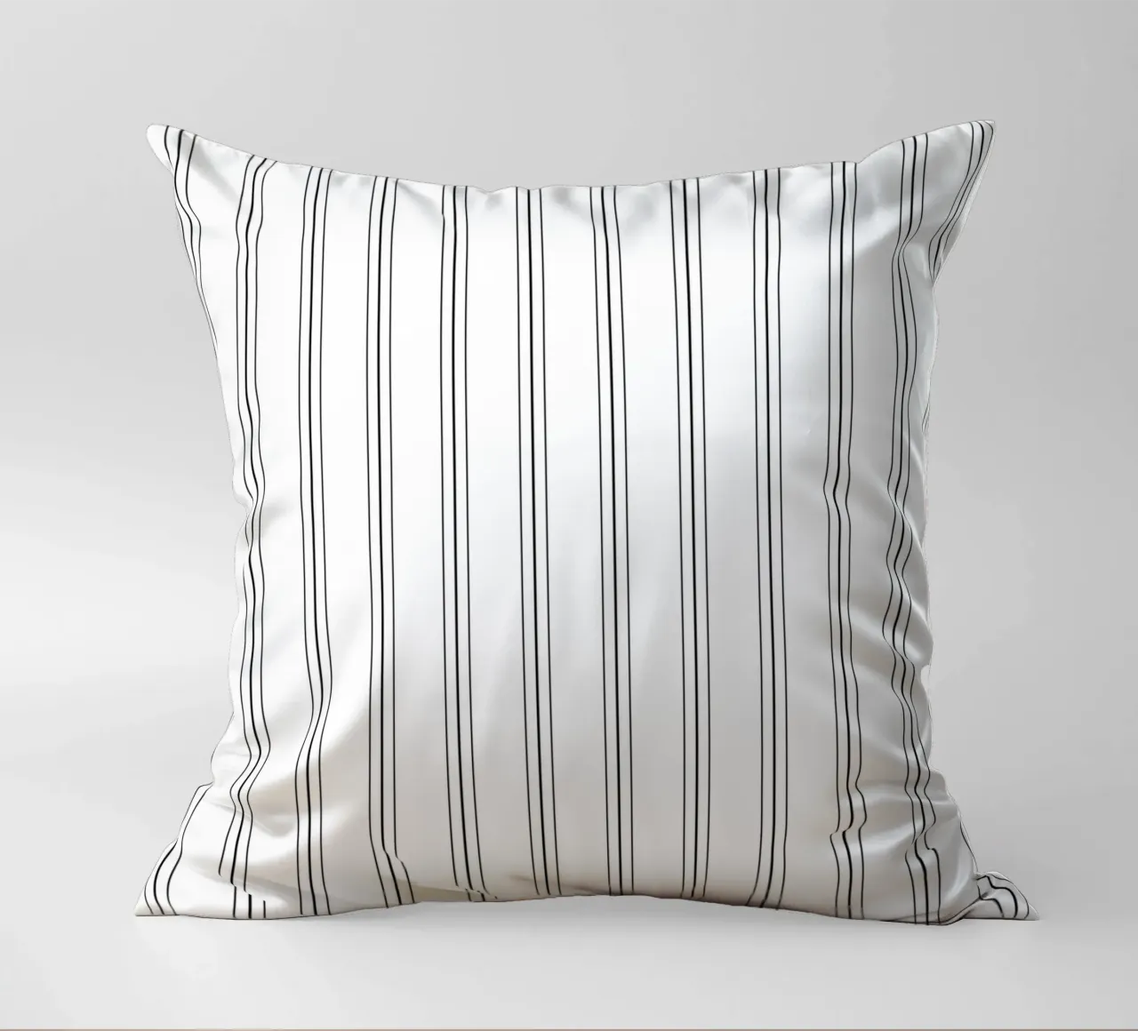 Minimal Classic Scandi a righe miste | Nero su bianco cuscino da Beauty in Simplicity