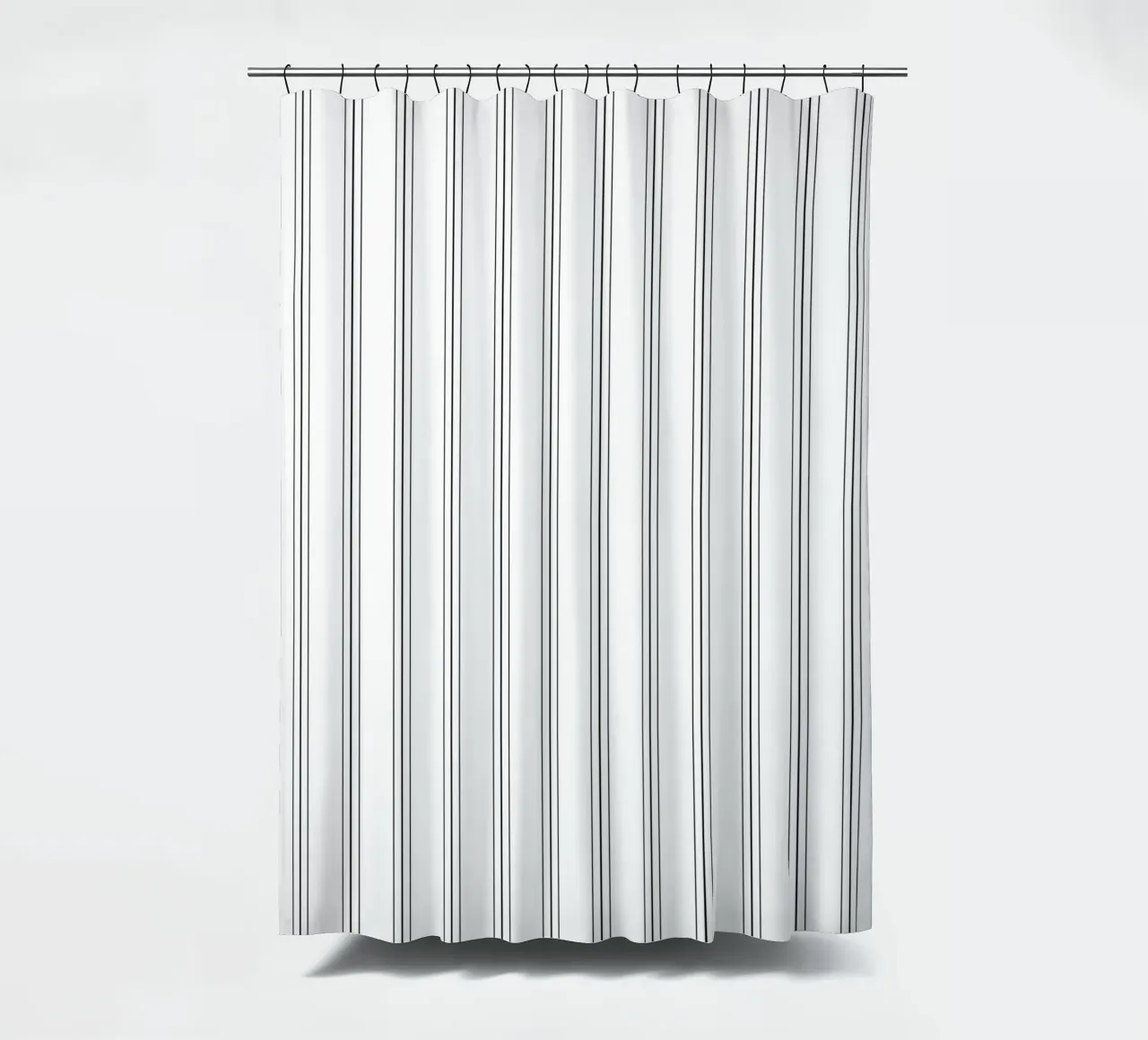 Minimal Classic Scandi a righe miste | Nero su bianco tenda da doccia da Beauty in Simplicity