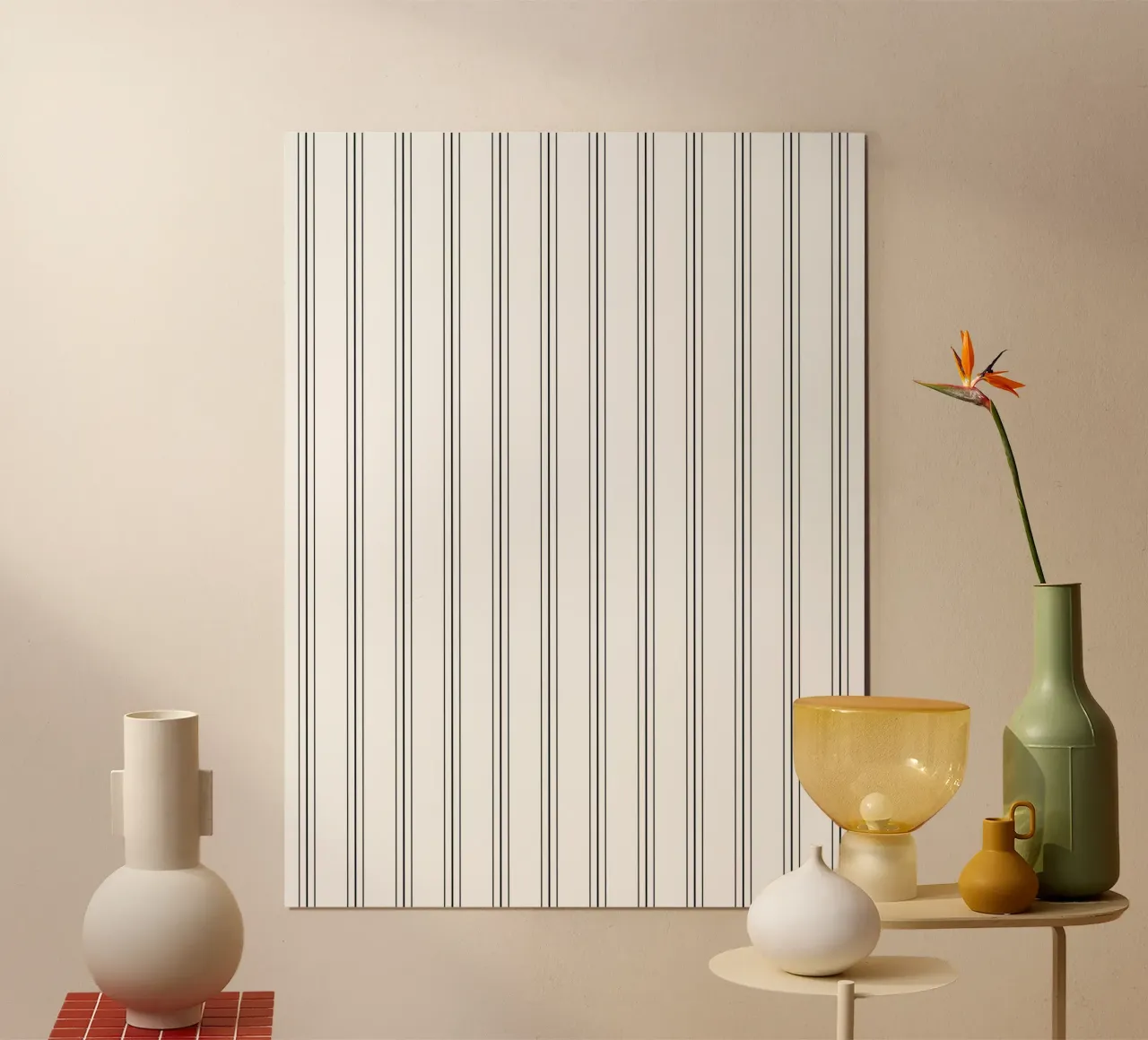 Minimal Classic Scandi a righe miste | Nero su bianco carta hahnemühle da Beauty in Simplicity