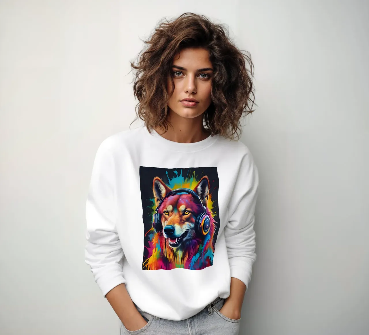 Cuffie colorate wolf ih felpa da MakArena